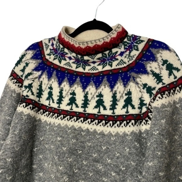Vintage‎ Eddie Bauer Tree 85% Wool Sweater Size XS - Picture 2 of 6